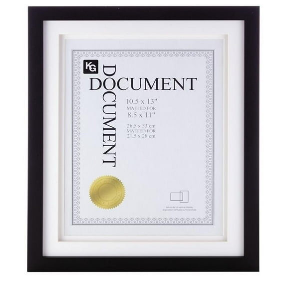 kieragrace KG Contemporary  Morgan Frame  10.5" x 13" Black Engineered Wood