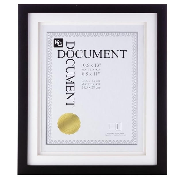 kieragrace KG Contemporary  Morgan Frame  10.5" x 13" Black Engineered Wood