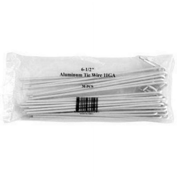 midwest air technologies 328554b 30 Pack, 6-1/2", 11 Gauge, Aluminum Fence Tie Wires