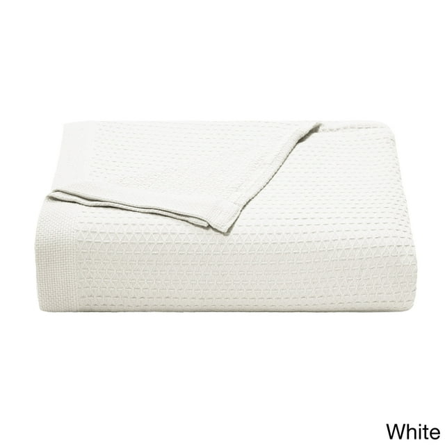 nautica  baird diamond knit cotton twill blanket