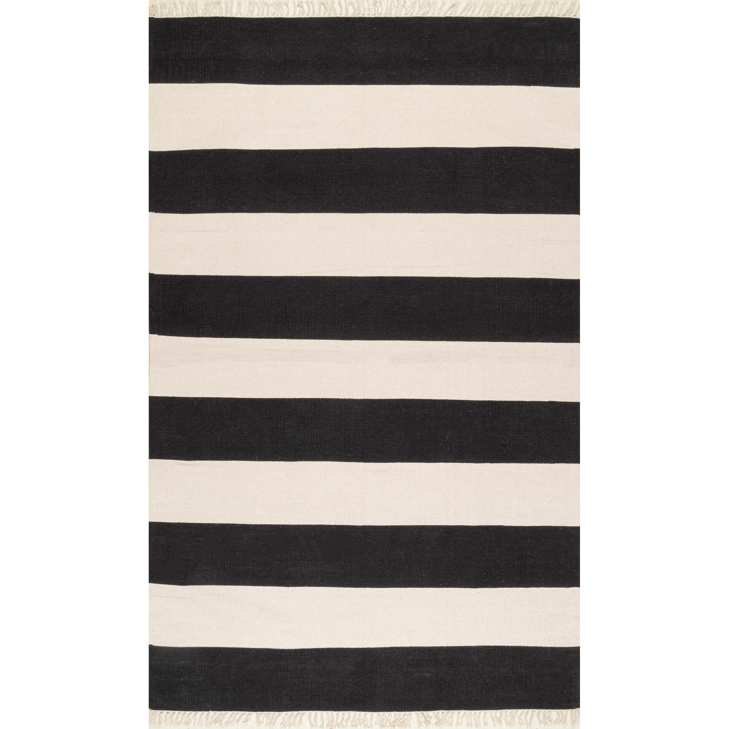 nuLOOM Ashley Striped Accent Rug, 3' x 5', Black