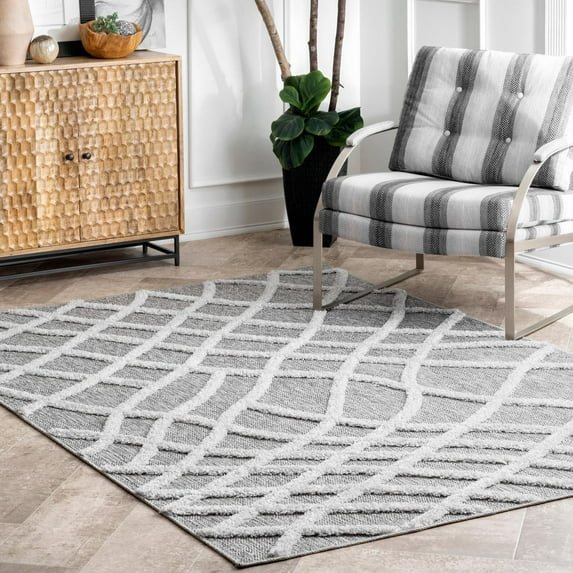 nuLOOM Carly Raised Fishnet Trellis Area Rug
