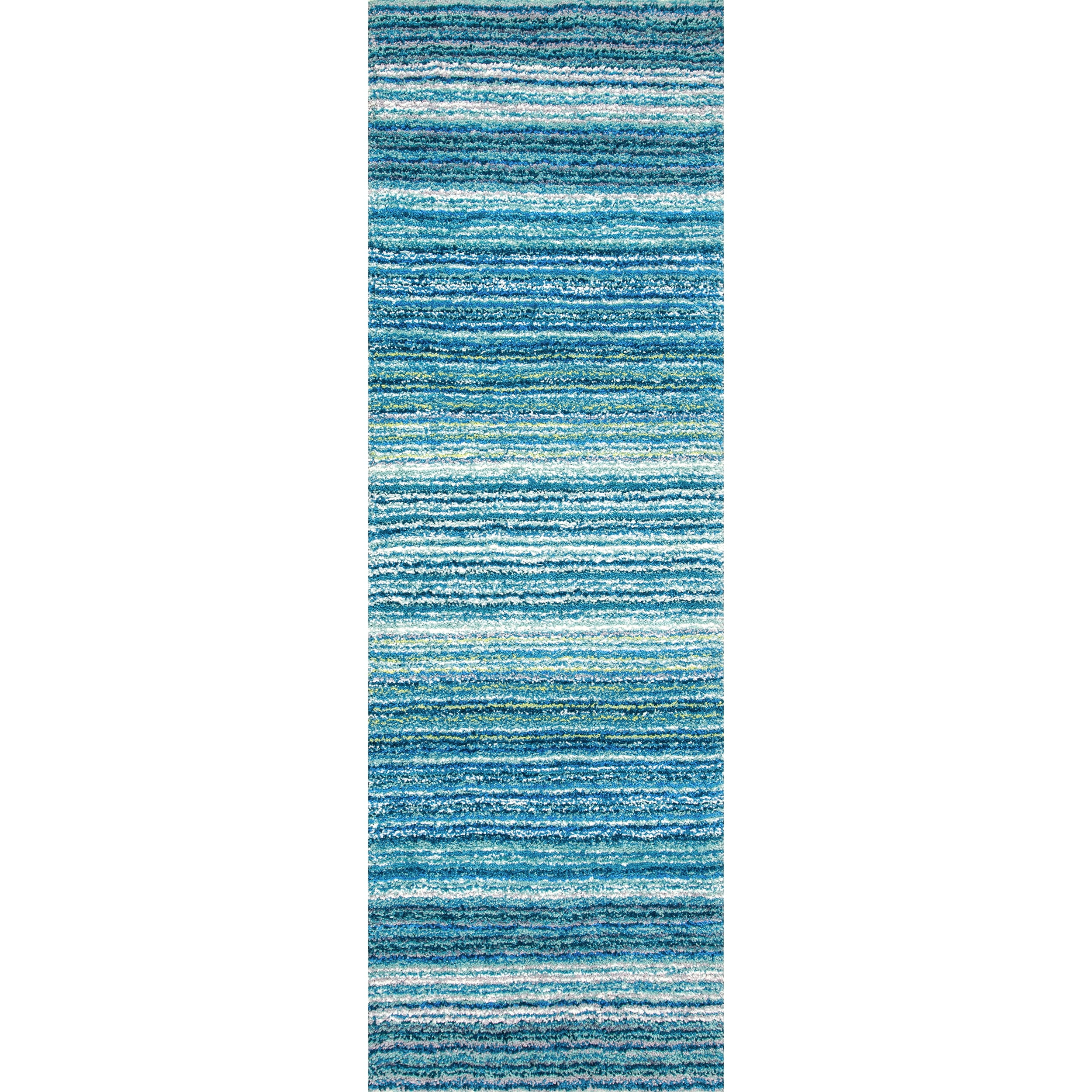 nuLOOM Classie Hand Tufted Shag Runner Rug, 2' 6" x 8', Sky Blue