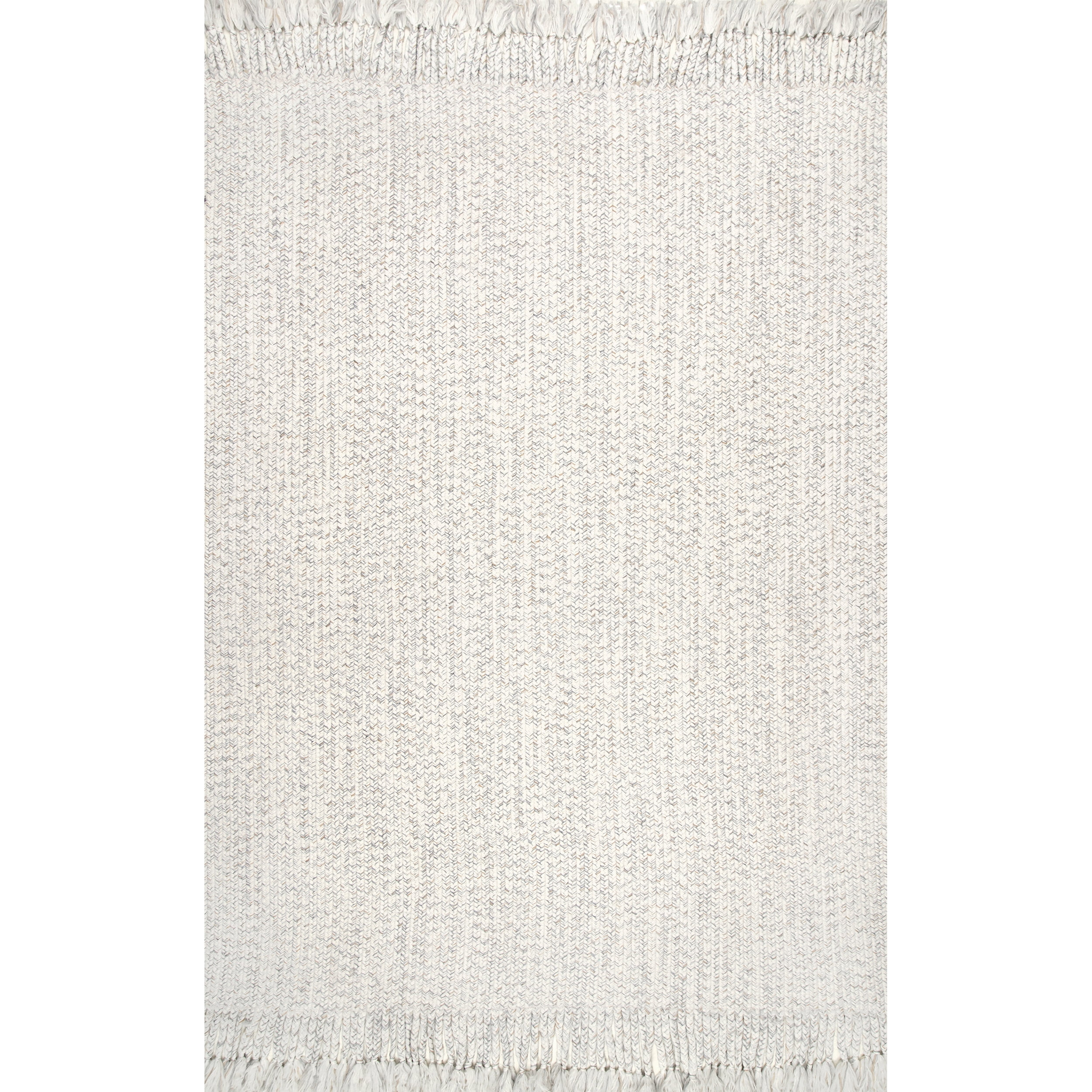 nuLOOM Courtney Braided Indoor/Outdoor Area Rug, 4' x 6', Ivory