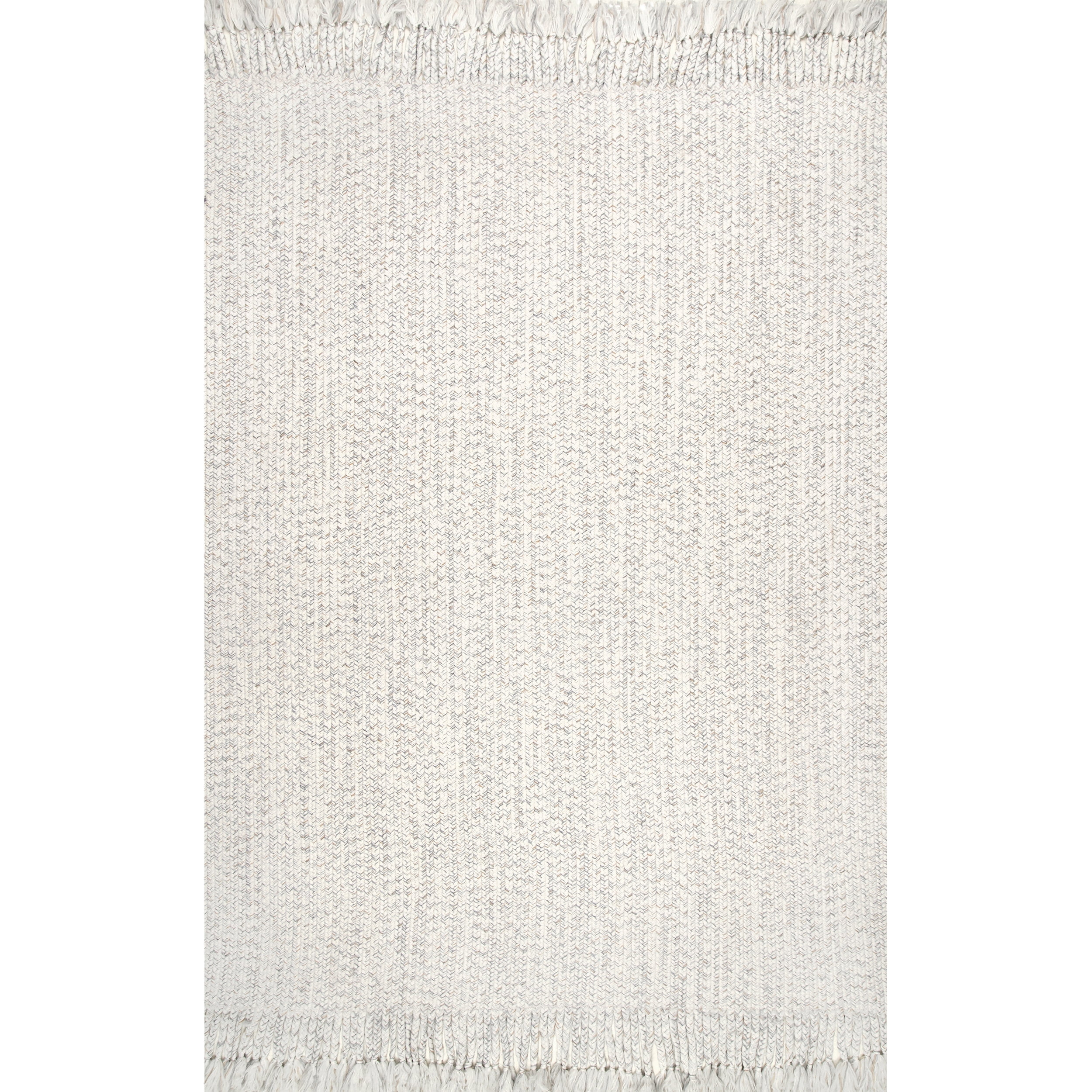 nuLOOM Courtney Braided Indoor/Outdoor Area Rug, 4' x 6', Ivory