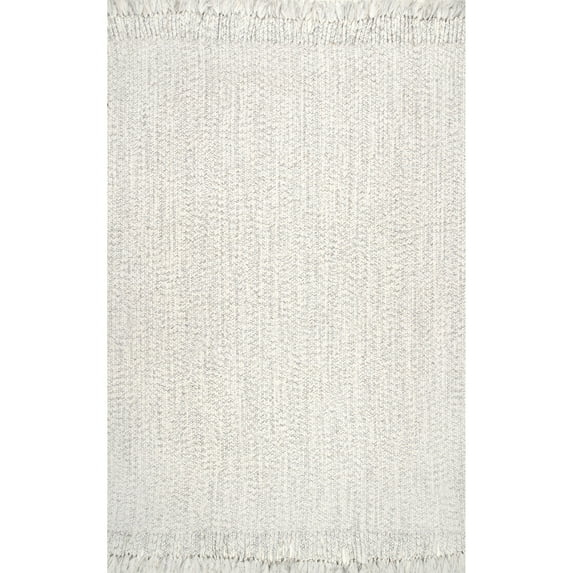 nuLOOM Courtney Braided Indoor/Outdoor Area Rug, 4' x 6', Ivory