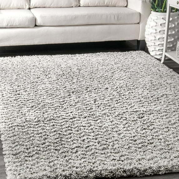 nuLOOM Cuellar Chevron Shag Area Rug, 7' 6" x 9' 6", Ivory