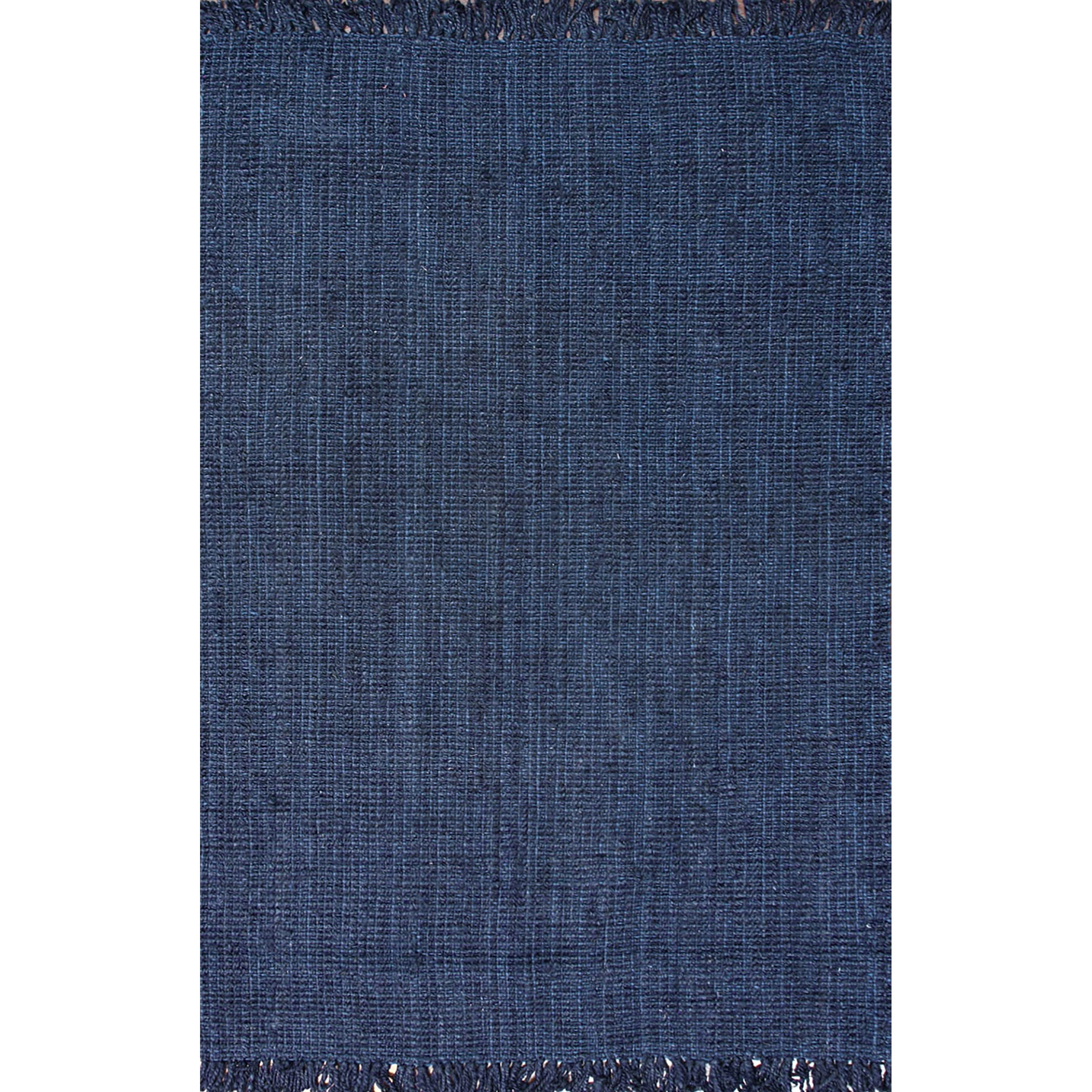 nuLOOM Daniela Chunky Jute Navy 5' x 7' 6" Farmhouse Area Rug