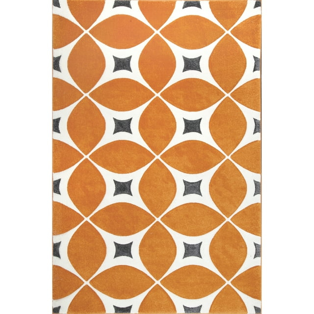 nuLOOM Gabriela Contemporary Accent Rug, 3' x 5', Deep Orange
