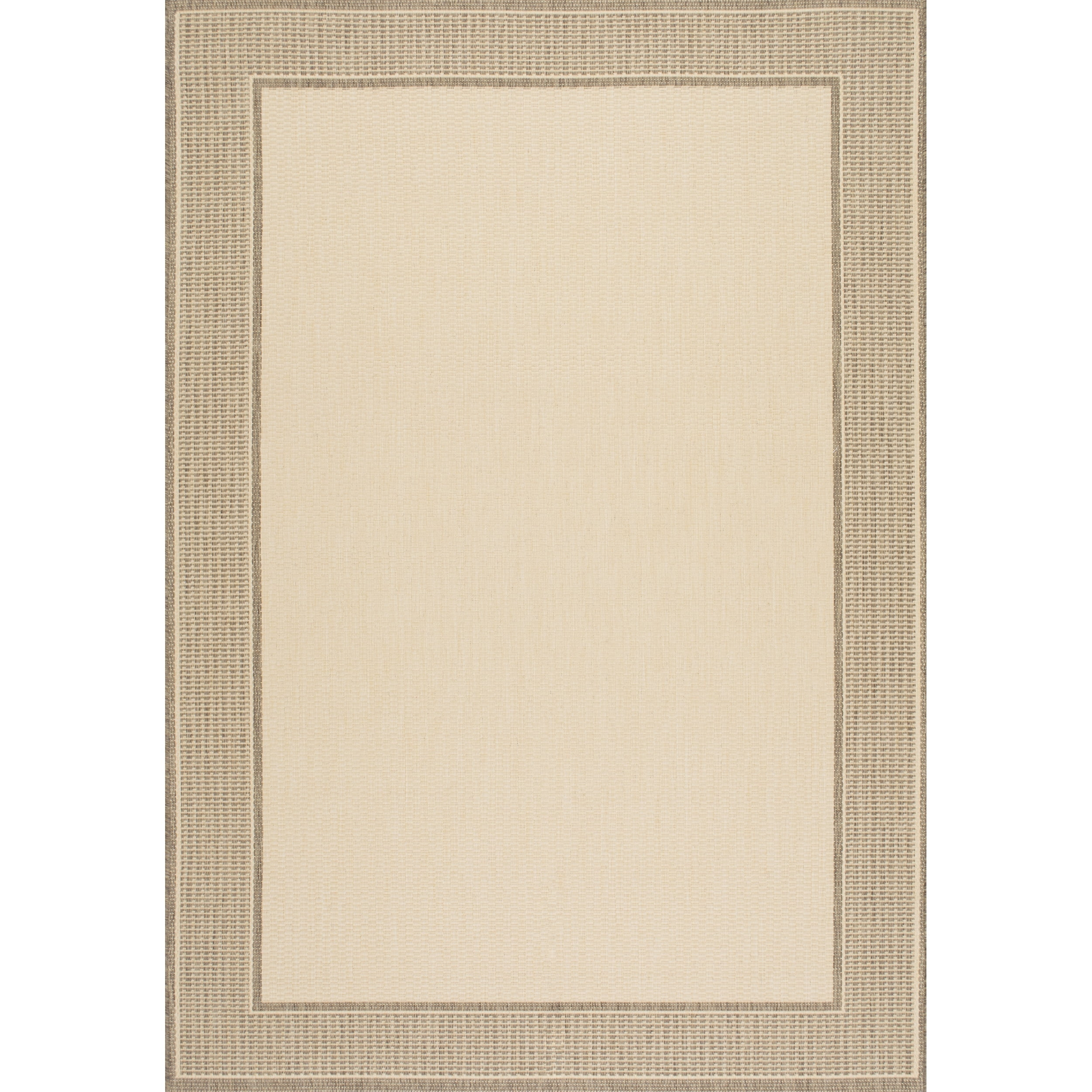 nuLOOM Gris Border Indoor/Outdoor Area Rug, 5' 3" x 7' 6", Beige