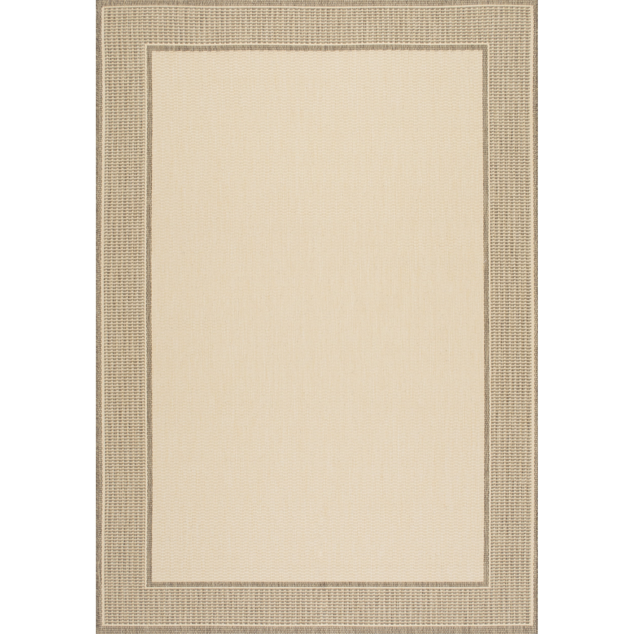 nuLOOM Gris Border Indoor/Outdoor Area Rug, 7' 6" x 10' 9", Beige