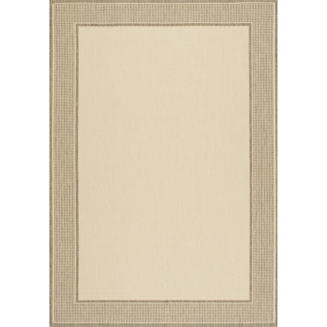nuLOOM Gris Border Indoor/Outdoor Area Rug, 7' 6" x 10' 9", Beige