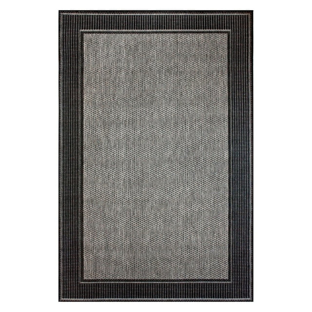 nuLOOM Gris Border Indoor/Outdoor Area Rug, 7' 6" x 10' 9", Gray