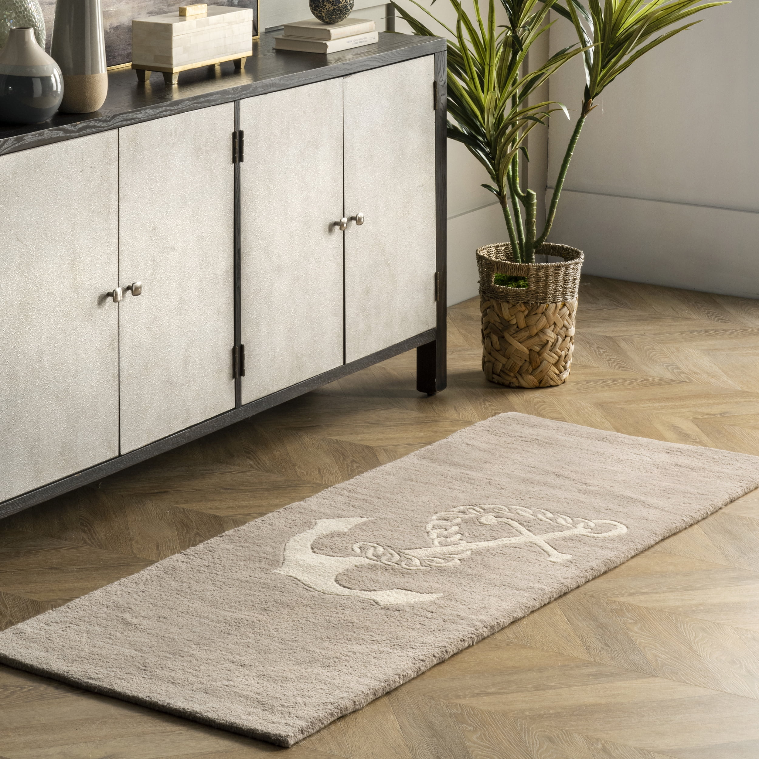 nuLOOM Hand Tufted Set Sail Area Rug, 2' x 6', Beige