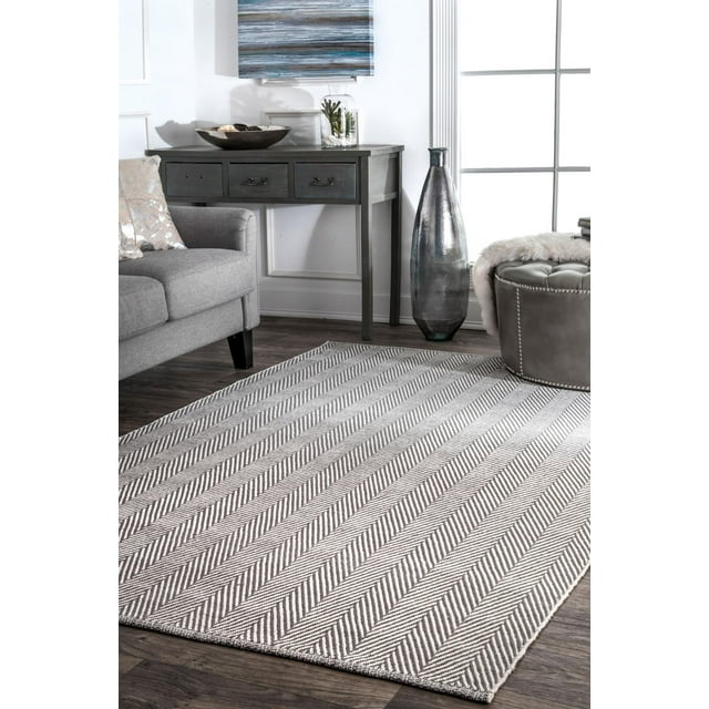 nuLOOM Kimberely Hand Loomed Area Rug, 9' x 12', Gray