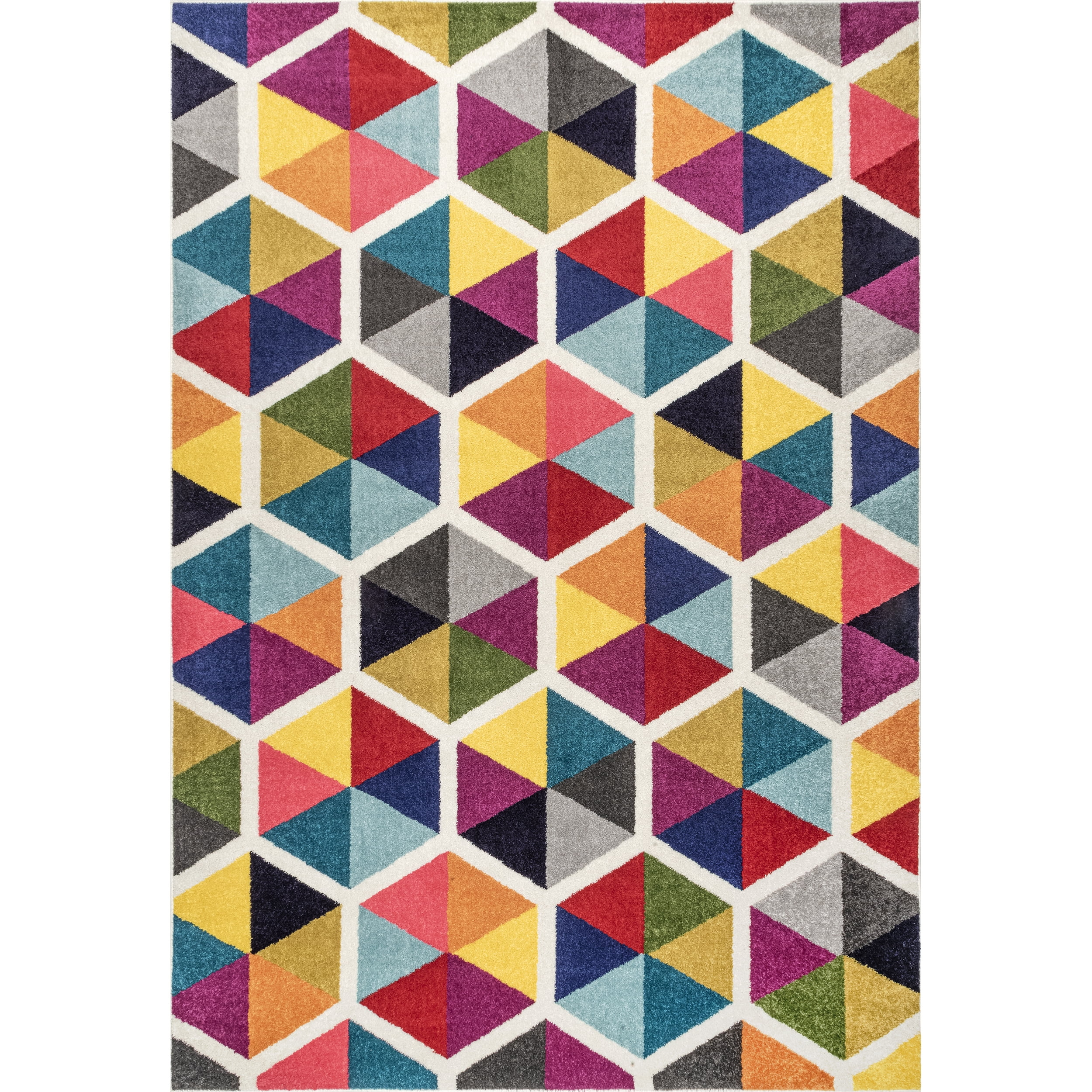 nuLOOM Maris Triangles Accent Rug, 3' x 5', Multi
