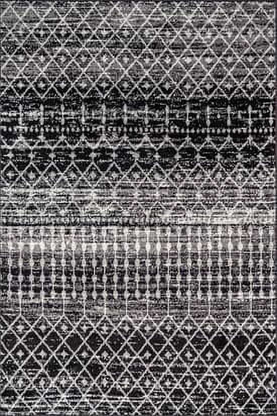 nuLOOM Moroccan Blythe Area Rug, 6' 7" x 9', Black