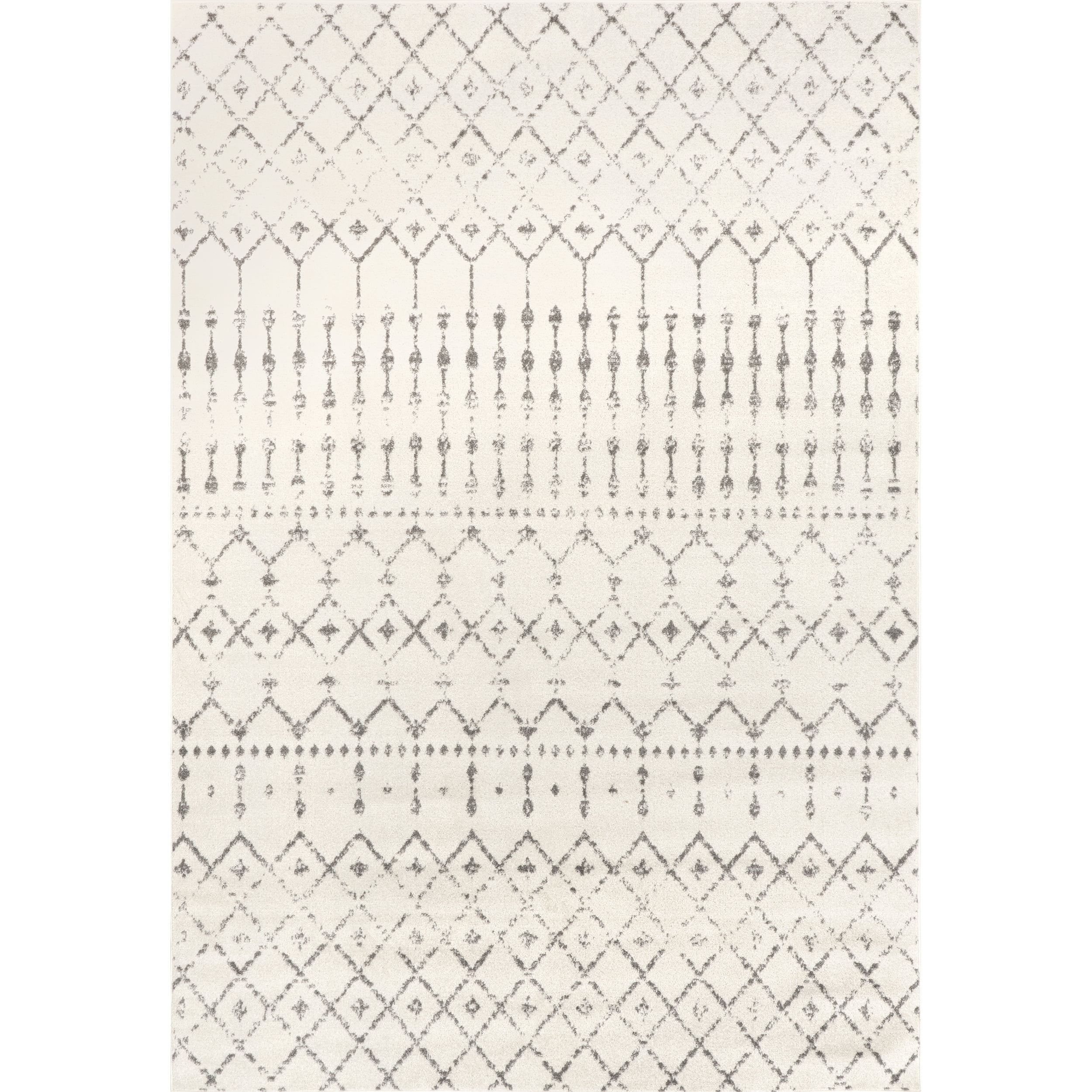 nuLOOM Moroccan Blythe Grey 3' x 5' Transitional Area Rug