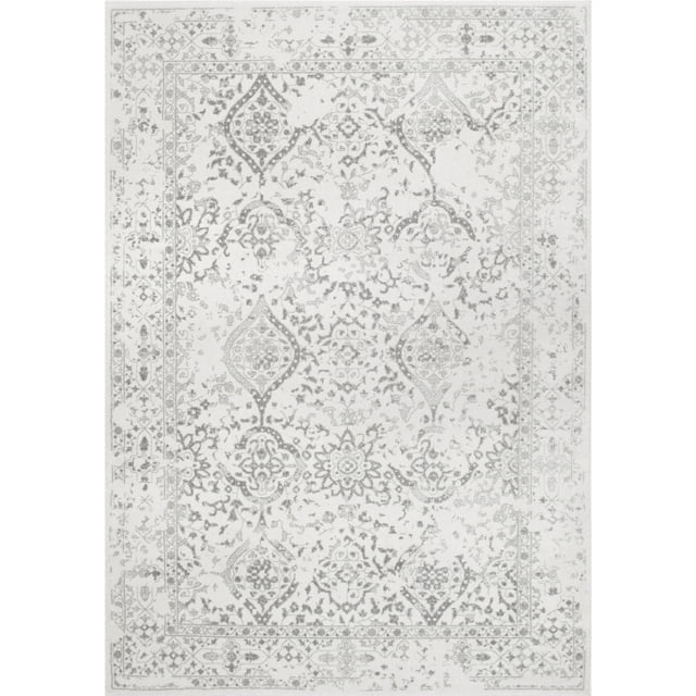 nuLOOM Odell Faded Vintage Ivory 6' 7" x 9' Vintage Area Rug