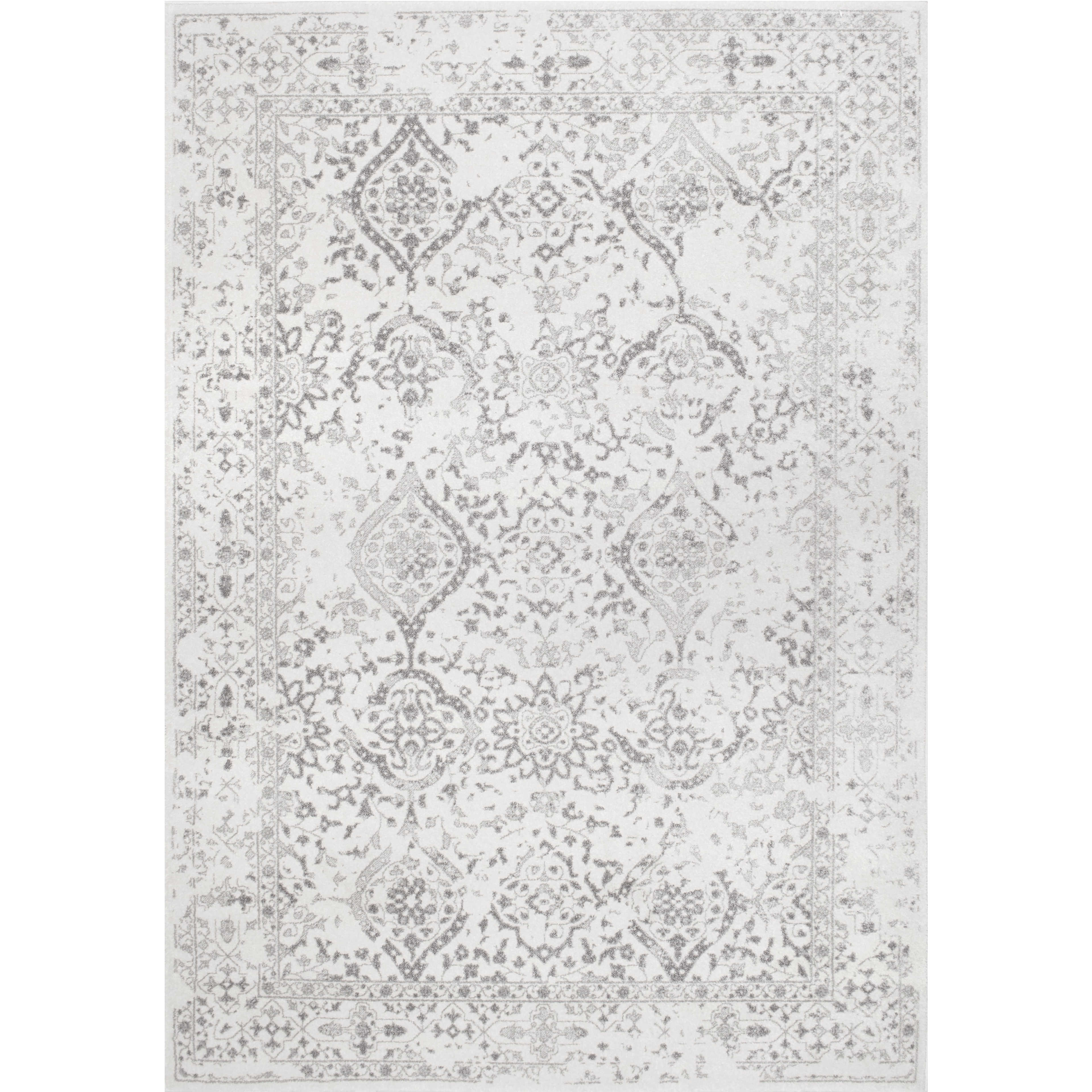 nuLOOM Odell Faded Vintage Ivory 6' 7" x 9' Vintage Area Rug