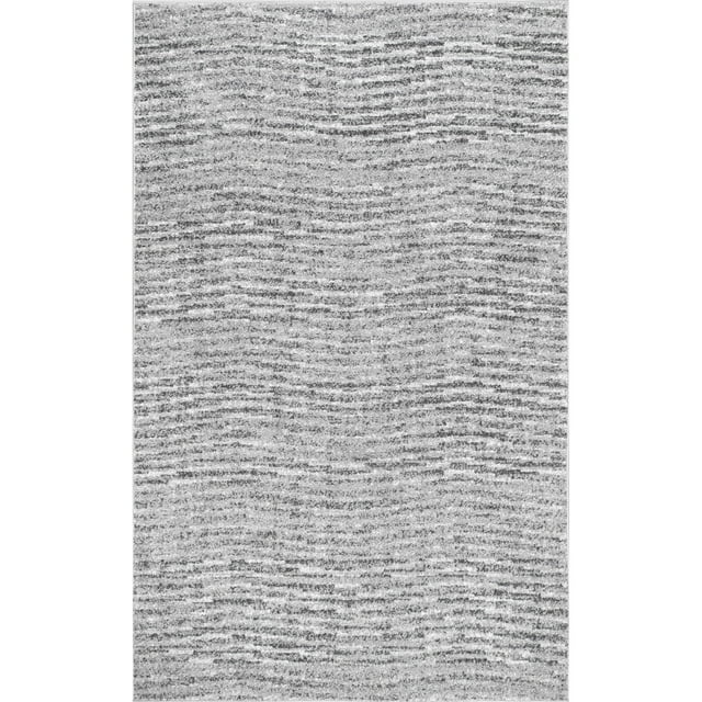 nuLOOM Ripple Contemporary Sherill Accent Rug, 3' x 5', Gray