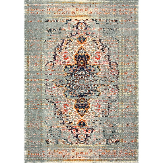 nuLOOM Sarita Distressed Persian Area Rug, 12' x 15', Gray