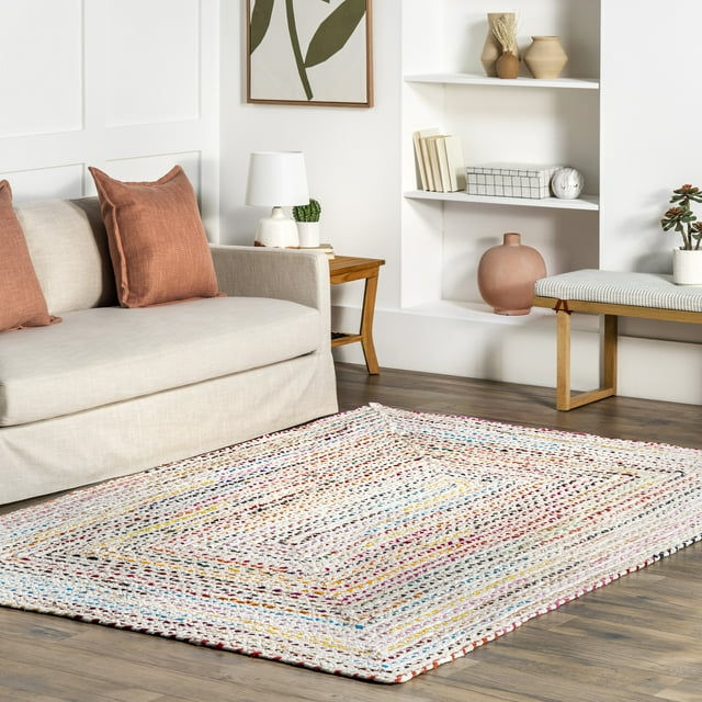 nuLOOM Tammara Hand Braided Area Rug, 5' x 8', Ivory