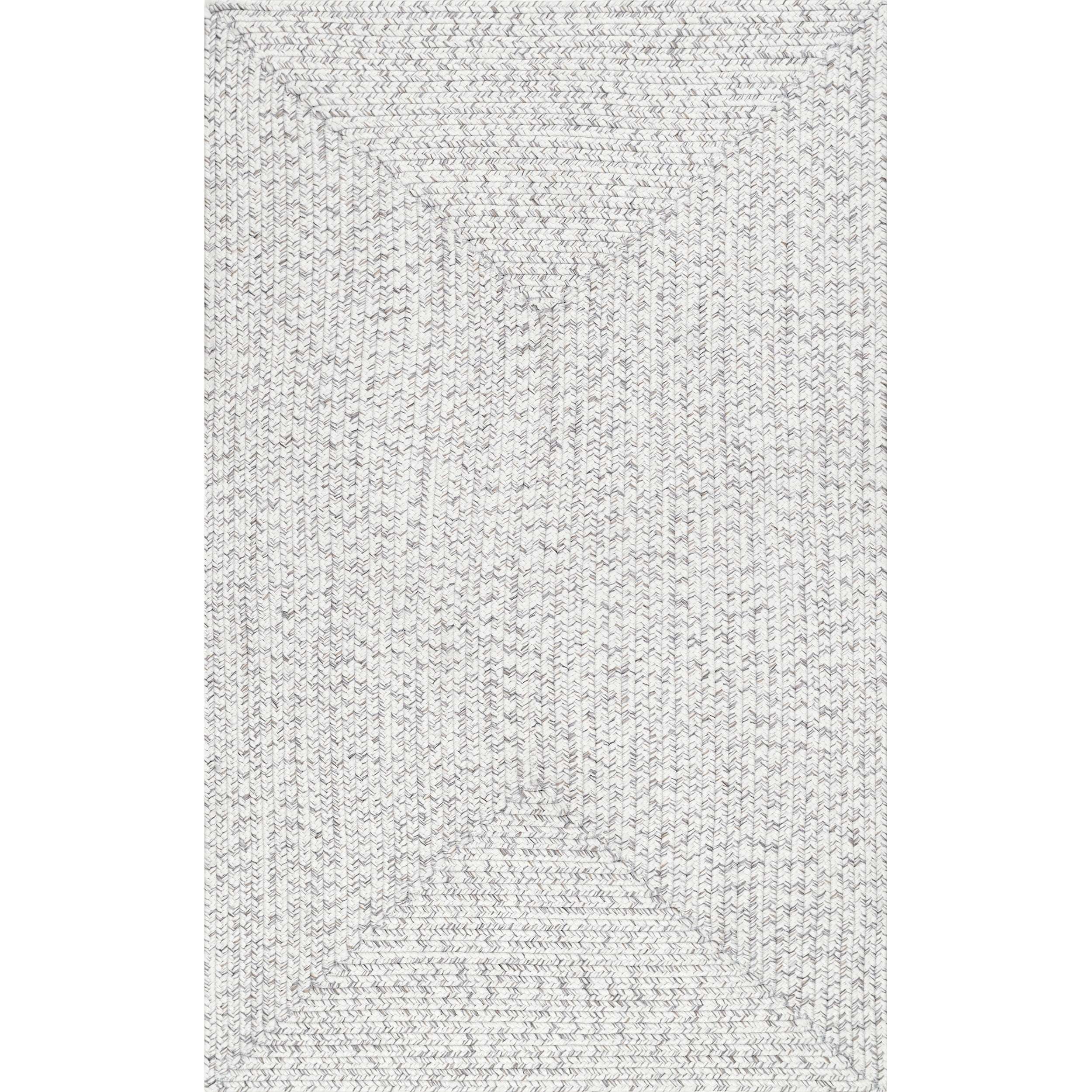 nuLOOM Wynn Braided Indoor/Outdoor Ivory 8' x 11' Casual Area Rug