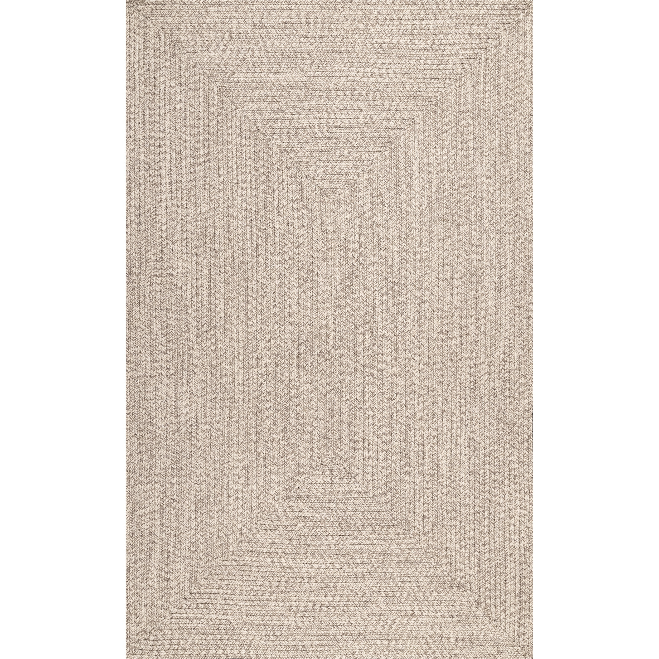 nuLOOM Wynn Contemporary Braided Tan Area Rug, 3' x 5', Durable Synthetic Fibers