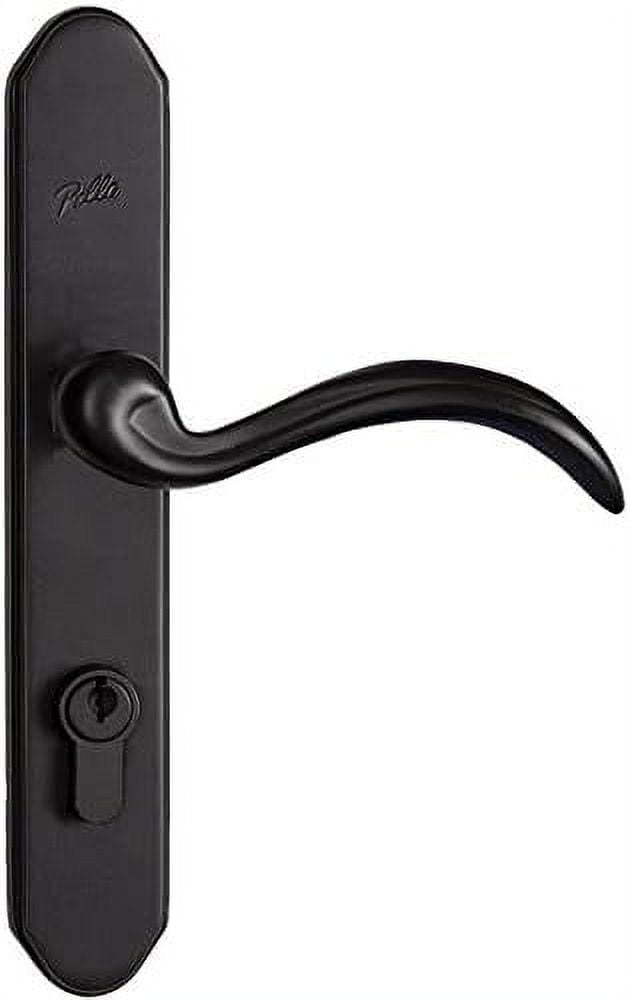 pella select matte black storm door matching handleset