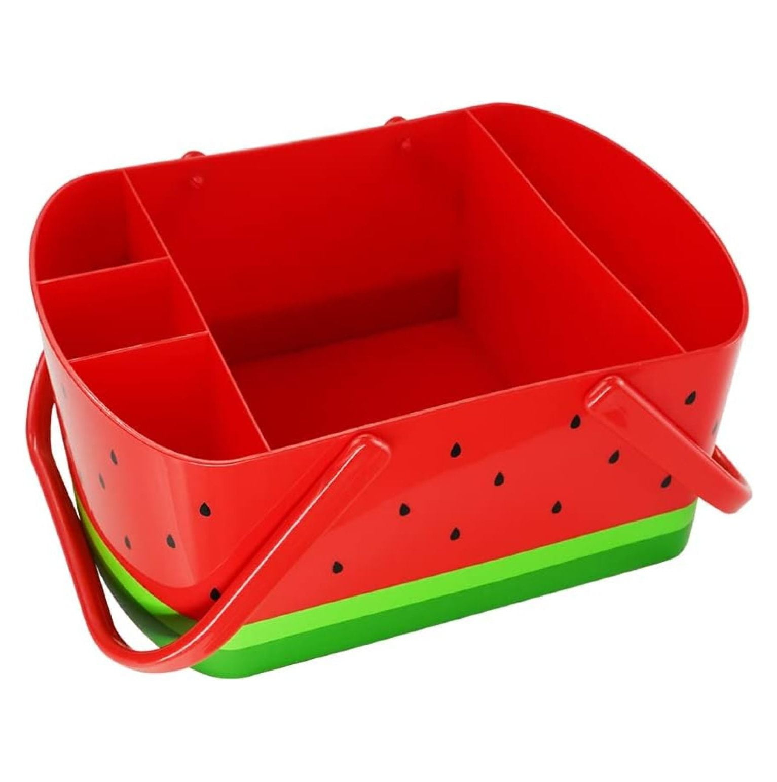 saney Watermelon Caddy Grilling Caddy BBQ Utensil Caddy with Fold Down Carry Handles for Organizing Condiments, Tools for Grill, BBQ, Picnics, Household Cleaning