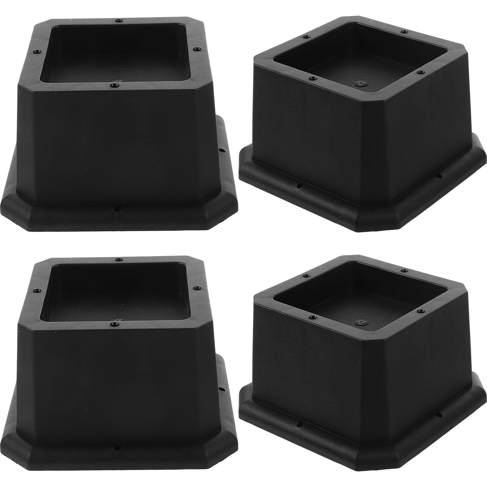 Furniture Risers 2 Inch Bed Risers Heavy Duty Adjustable Dorm Bed Lifts Risers Table Desk Chair Leg Extenders 4 Pack Black
