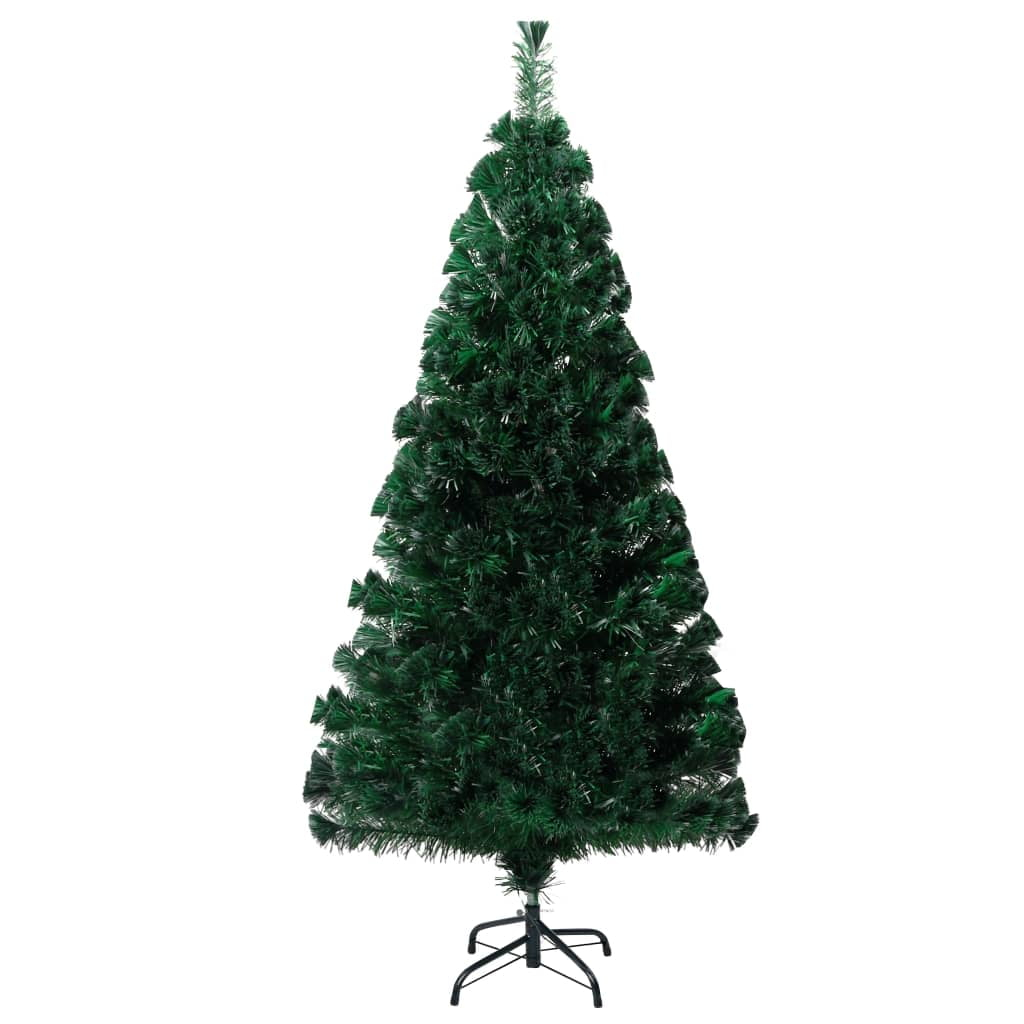 ikayaa Artificial Christmas Tree with Stand Green 47.2" Fiber Optic