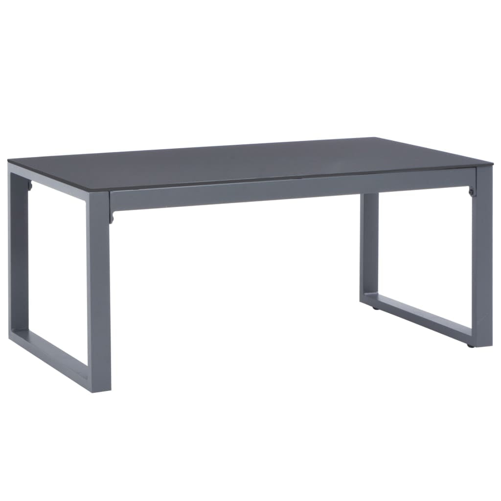 vidaXL Coffee Table 35.4 in.x19.7 in.x15.7 in. Aluminum