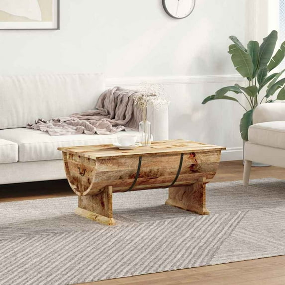 vidaXL Coffee Table Solid Mango Wood 34.6"x19.7"x15.7"