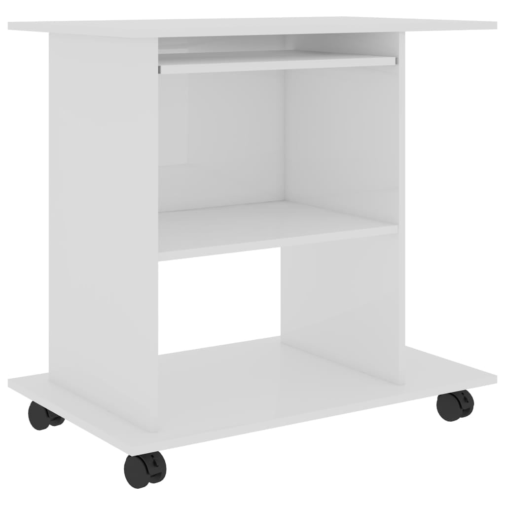 vidaXL Computer Desk Gaming Desk Home Office Table with Shelf Engineered Wood