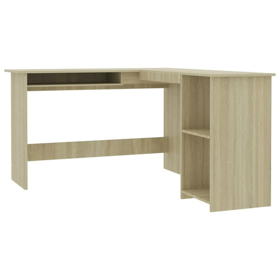 vidaXL Corner Desk L-Shaped Computer Desk Home Office Desk Engineered Wood