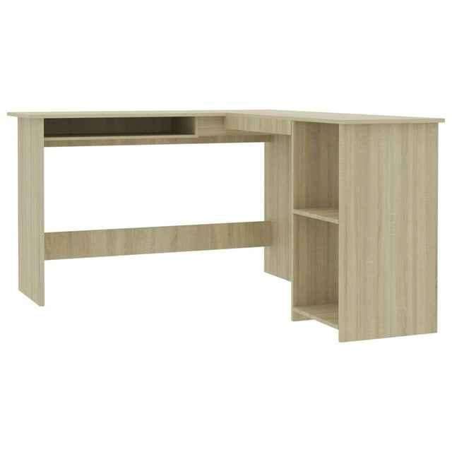 vidaXL Corner Desk L-Shaped Computer Desk Home Office Desk Engineered Wood