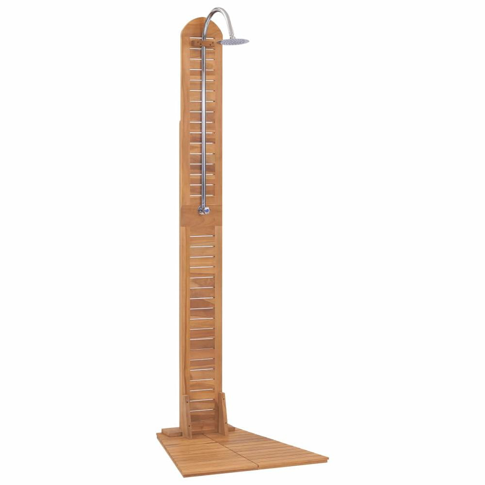 vidaXL Garden Shower Solid Teak 27.6"x29.5"x80.3", 44667