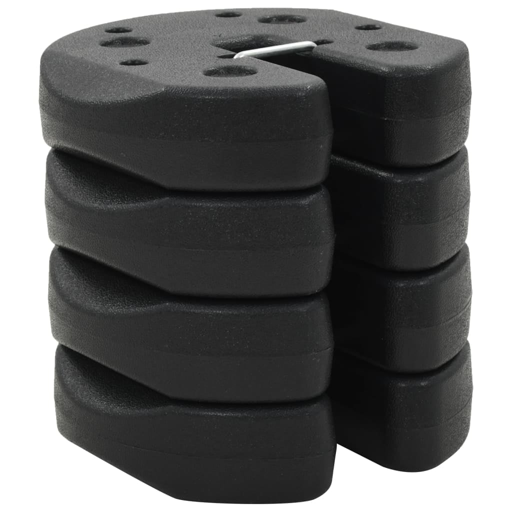 vidaXL 7.2 lb Black Concrete Plates Outdoor Canopy Weights, Durable (4 Pieces)
