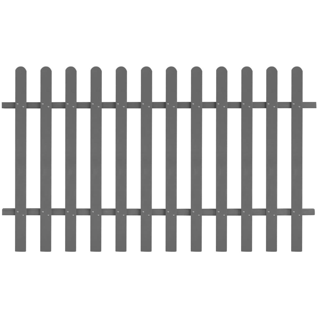 vidaXL Picket Fence Garden Fence Panel Outdoor Edging Border Fence Panel WPC