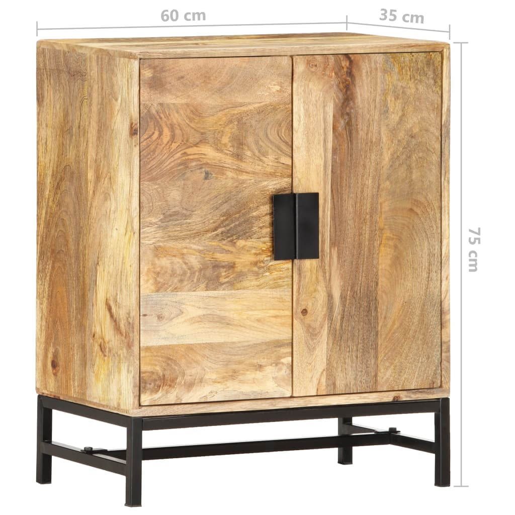 vidaXL Sideboard 23.6"x13.8"x29.5" Solid Mango Wood