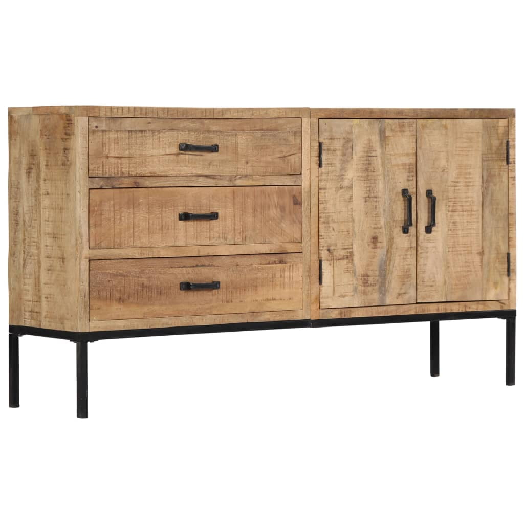 vidaXL Sideboard 55.1"x13.8"x29.5" Solid Mango Wood