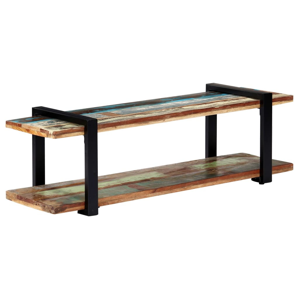 vidaXL TV Stand 51.2"x15.7"x15.7" Solid Wood Reclaimed