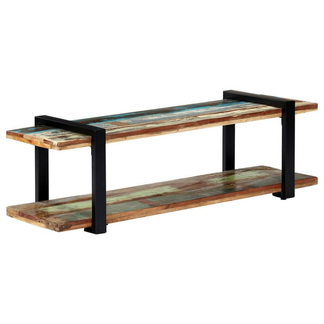 vidaXL TV Stand 51.2"x15.7"x15.7" Solid Wood Reclaimed