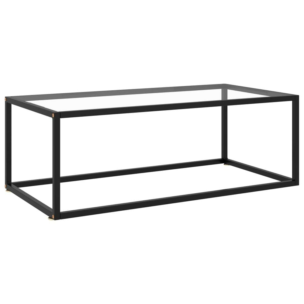 vidaXL Coffee Table End Table Living Room Accent Sofa Table Tempered Glass