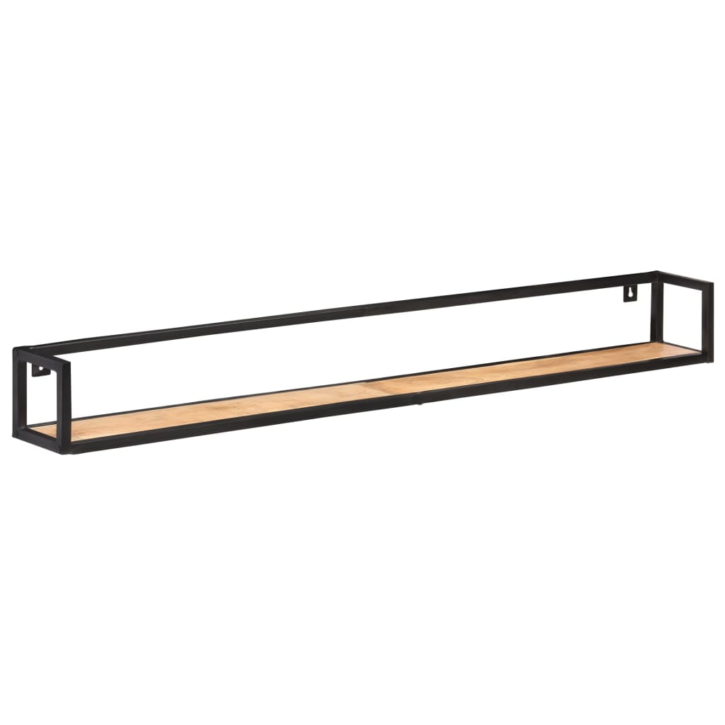 vidaXL Wall Shelves 2 pcs 63" Solid Acacia Wood