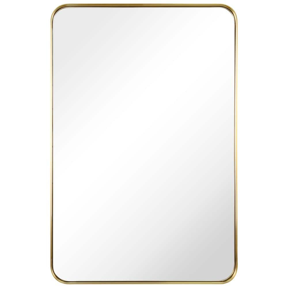 Empire Art Direct Ultra Stainless Steel Rectangular Wall Mirror Brushed Gold 24" x 36" Gold