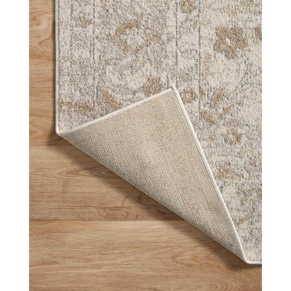 Odette Ivory/Beige 18 in. x 18 in. Sample Oriental Sample Rug