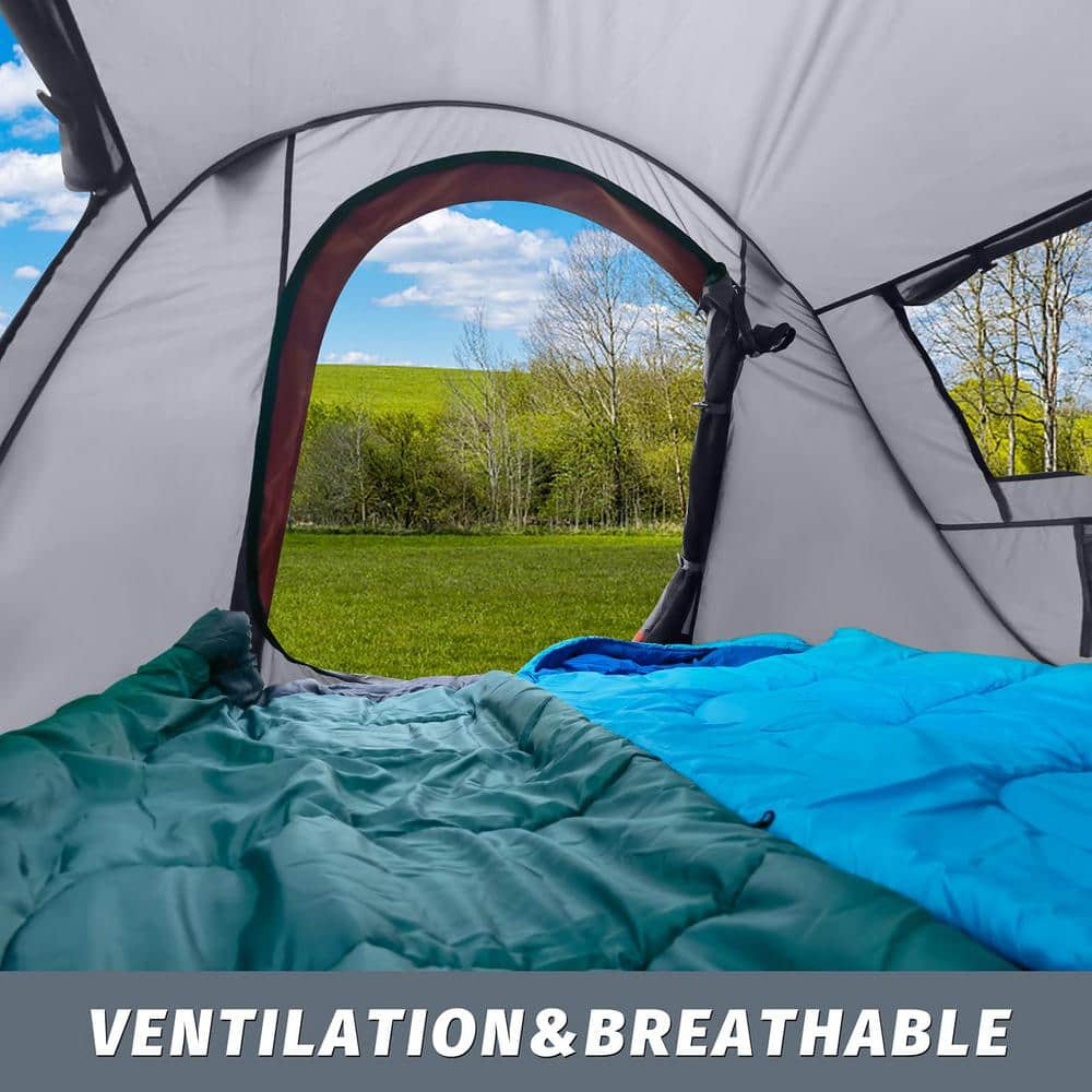 Pop-up Tent,2 Person Camping Tent,Instant Portable Beach Tent,Easy Pop Up Shade Tents 2 Doors for Camping Hiking & Traveling with Carrying Bag